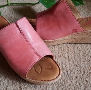 BORN Wedge Sandals Size 10M